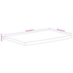 vidaXL Étagère murale rectangulaire massif acacia bordure assortie