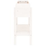 vidaXL Lit surélevé de jardin blanc 101x30x69 cm bois de pin massif