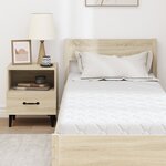 vidaXL Matelas Blanc 200 x 80 cm Tissu 100  polyester