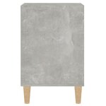 vidaXL Meuble TV Gris béton 100x35x55 cm Bois d'ingénierie