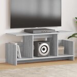 vidaXL Meuble TV Gris Sonoma 102 x 35 x 45 cm Bois d'ingénierie
