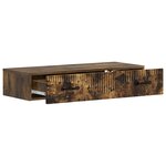 vidaXL Table d'appoint murale 87 5 x 34 5 x 17 cm Bois d'ingénierie