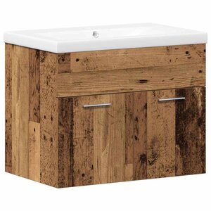 vidaXL Cabinet de salle de bain avec tiroir Bois d'ingénierie