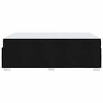 vidaXL Cadre de lit avec matelas Noir 120 x 190 cm tissu