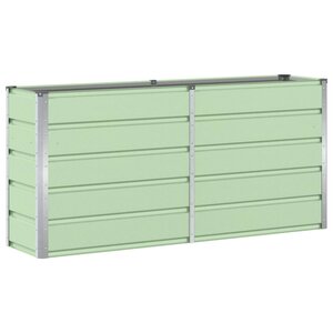 vidaXL Jardinière Vert 160 x 40 x 75 cm Acier