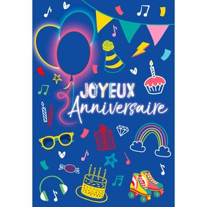 Carte Musicale D'anniversaire Rétro "joyeux Anniversaire" - Draeger paris