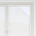 vidaXL Films pour fenêtre 2 Pièces dépoli motif à rayures PVC