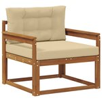 vidaXL Sofa de milieu extérieur Naturel