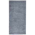 vidaXL Tapis shaggy PAMPLONA poils longs moderne bleu 100x200 cm
