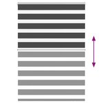 vidaXL Store zèbre noir 110x150 cm largeur du tissu 105 9 cm polyester