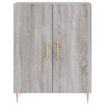 vidaXL Buffet haut Sonoma gris 69 5x34x180 cm Bois d'ingénierie