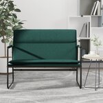 vidaXL Banc Vert foncé 100x64x80 cm Tissu