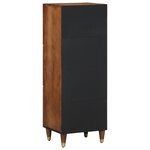 vidaXL Meuble Haut Marron Miel avec accents dorés Bois de Manguier Massif