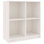 vidaXL Buffet blanc 70x33x76 cm bois massif de pin