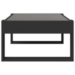 vidaXL Table basse avec LED infini noir 90x53x30 cm