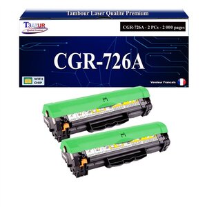 T3AZUR -2x Toners compatibles avec Canon 726 (3483B002) pour Canon LBP6200D  LBP6230DW LBP-6200D  LBP-6230DW