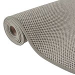 vidaXL Tapis de couloir aspect sisal argenté 80x300 cm