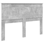 vidaXL Tête de lit Gris béton 150 cm Bois d'ingénierie
