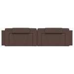 vidaXL Coussin de tête de lit Viana marron 200 cm similicuir