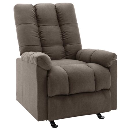 vidaXL Fauteuil inclinable Marron Tissu