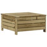 vidaXL Salon de jardin 7 Pièces avec coussins bois de pin imprégné