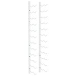 vidaXL Casier à vin mural pour 24 bouteilles Blanc Fer