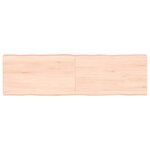vidaXL Dessus de table bois massif non traité bordure assortie