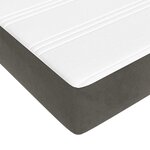 vidaXL Matelas de lit à ressorts ensachés 160x220x20 cm velours