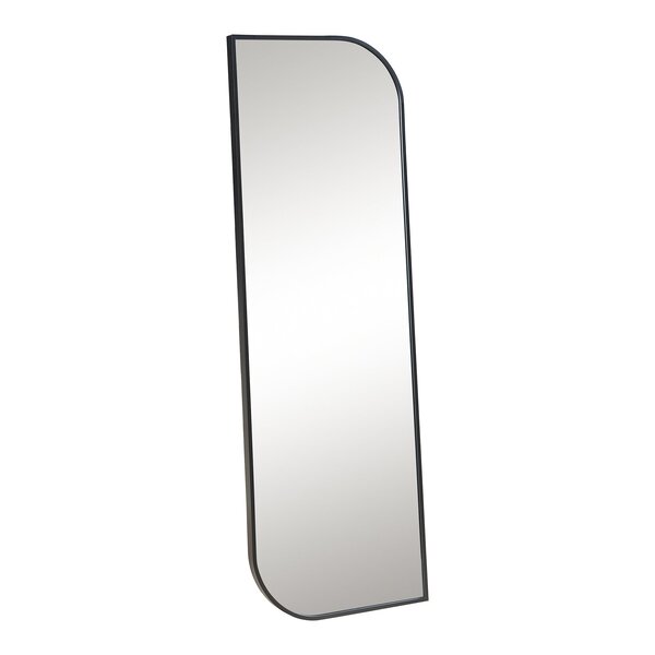 Miroir décoration moderne design mural 120 x 40 cm noir 03_0010189