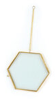 Cadre en Verre Hexagonal à Suspendre 15x13 cm