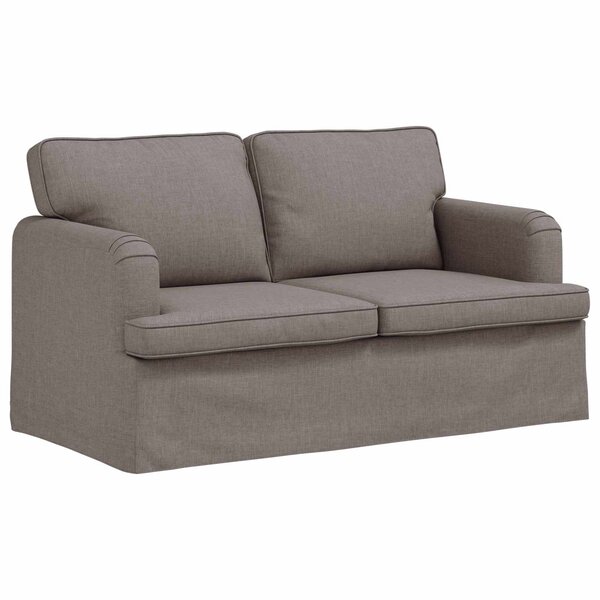 vidaXL Canapé Taupe 144 x 80 x 85 cm tissu