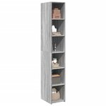 vidaXL Buffet haut sonoma gris 30x41x185 cm bois d'ingénierie