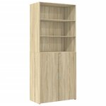 vidaXL Buffet haut chêne sonoma 80x42 5x249 cm bois d'ingénierie