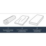 Matelas mémoire de forme ferme 90 x 190 x 20 cm