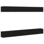 vidaXL Ensemble meuble TV 6 Pièces Chêne noir 100 x 30 x 30 cm