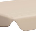 Vidaxl toit de rechange de balançoire beige 150/130x70/105 cm