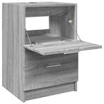 vidaXL Meuble d'évier sonoma gris 40x37x59 cm bois d'ingénierie