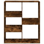 vidaXL Bibliothèque/Séparateur de pièce chêne fumé 100x33x115 cm
