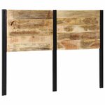 vidaXL Tête de lit 140 cm bois massif manguier et fer