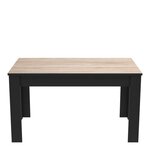 Ensemble séjour enfilade + table haute + vitrine - Décor chêne brossé