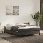 vidaXL Matelas de lit à ressorts ensachés 140x220x20 cm velours