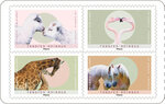 Carnet de 12 timbres - Tendres animaux - Lettre Verte