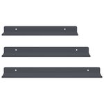 vidaXL Étagère flottante 3 Pièces Anthracite 40 x 9 x 2 5 cm Acier