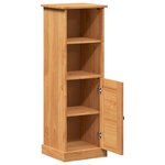 vidaXL Cabinet de salle de bain VIGO marron miel 37 x 34 x 110 cm