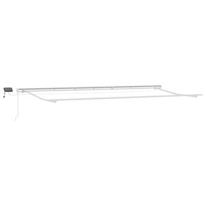 vidaXL Auvent avec Blanc 6 x 3 m Métal