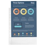 Sachet 100 pochettes perforées PP A4 grainé 5/100 Transparent EXACOMPTA