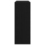 Table console vidaXL Noir Chêne 105x30x80 cm en bois d'ingénierie