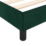 vidaXL Cadre de lit sans matelas vert foncé 90x200 cm velours