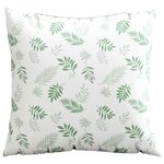 vidaXL Coussins Éparpillés Feuille 4 Pièces Motif feuille 40 x 40 cm