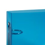 Classeur Pour Fiches Bristol 125x200 2 Anneaux 25mm Polypropylène Crystal Colours - Bleu - X 10 - Exacompta